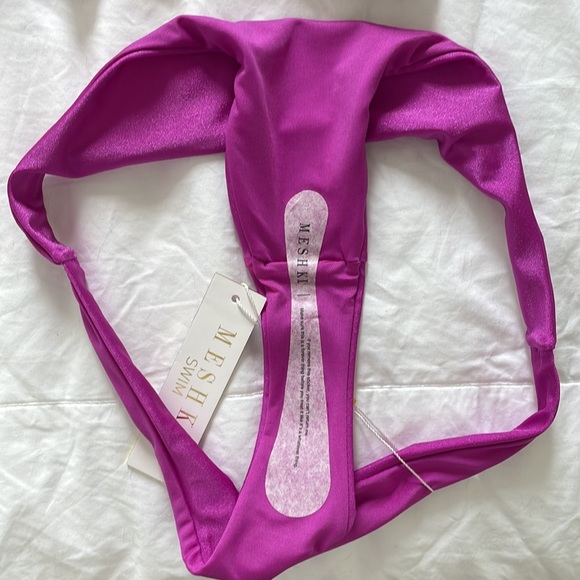 BNWT Meshki Bambi Cheeky Cut Bikini Bottoms - Violet - Picture 3 of 4